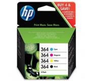 HP 364 Pack de 4 Cartuchos de Tinta Originales - N9J73AE