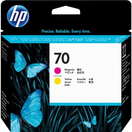 HP 70 Amarillo / Magenta Cabezal de Impresion Original - C9406A