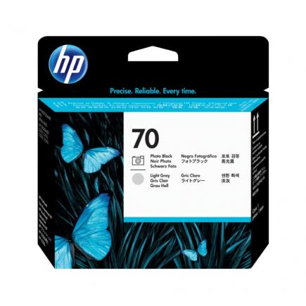 HP 70 Negro Photo / Gris Claro Cabezal de Impresion Original - C9407A