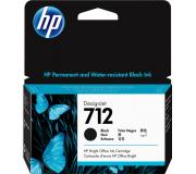 HP 712 Negro Cartucho de Tinta Original - 3ED70A