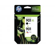 HP 901XL Negro + 901 Color Pack de 2 Cartuchos de Tinta Originales - SD519AE