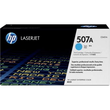 HP CE401A Cyan Cartucho de Toner Original - 507A