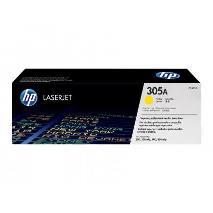 HP CE412A AMARILLO CARTUCHO DE TONER ORIGINAL 305A