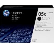 HP CE505X Negro Pack de 2 Cartuchos de Toner Originales - 05X