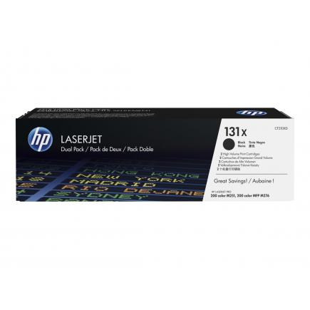 HP CF210X Negro Pack de 2 Cartuchos de Toner Originales - 131X