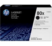 HP CF280X Negro Pack de 2 Cartuchos de Toner Originales - 80X