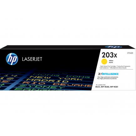 HP CF542X Amarillo Cartucho de Toner Original - 203X