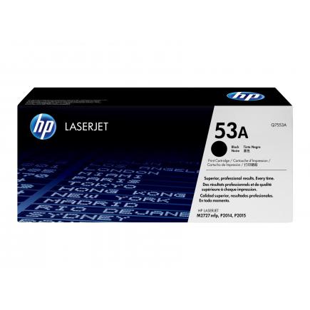 HP Q7553A NEGRO CARTUCHO DE TONER ORIGINAL 53A