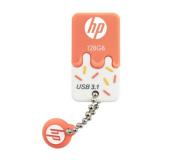 HP X778W Memoria USB 3.1 128GB - Diseño Helado Naranja y Blanco (Pendrive)