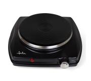 Jata JECE1231 Cocina Electrica Portatil de 1 Placa 1500W - Ø 187mm - Termostato Regulable de Temperatura - Proteccion contra Sobrecalentamiento