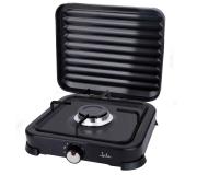 Jata JECG2701 Cocina de Gas Portatil 1 Fuego - Tapa Protectora - Apta para Propano y Butano