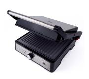 Jata JEGR1595 Parrilla Electrica 2000W - Placa Superior Basculante - Recubrimiento Antiadherente Libre de PFOA - Regulador de Temperatura - Apertura 180º - Superficie 29x24cm
