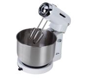Jata MZ670 Amasadora/Mezcladora 350W - Bowl de 3.5L en Acero Inoxidable - 5 Velocidades - 4 Accesorios - Facil Limpieza - Base Antideslizante