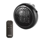 Jocca Mini Calefactor Electrico 600W - Sin Cable - 2 Velocidades - Temporizador Porgramable hasta 12 Horas - Termostato Ajustable - Mando a Distancia