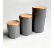 Jocca Set de 3 Envases Metalicos para Alimentos - Diferentes Tamaños