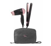 Jocca Set de Viaje Plancha de Pelo + Secador de Pelo + Neceser