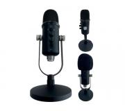 KeepOut Pro 500 Microfono USB - Boton Silencio - Salida Jack 3.5mm - Cable de 1.35m - Color Negro