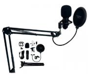 KeepOut Pro Kit Microfono Xlr - Multiples Accesorios - Cable de 1.35m - Color Negro