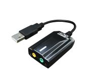 KeepOut Tarjeta de Sonido Externa 7.1 USB - Jacks 3.5mm Audio y Mic. - Compatible con PC, PS3 y PS4