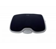 Kensington Reposapies Solemate Confort - Placentera Espuma con Memoria - Practico Pedal de Ajuste - Inclinacion de Hasta 20 Grados - Mejora Postura y Circulacion - Negro
