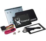 Kingston KC600 Pack Disco Duro Solido SSD 2.5" 256GB SATA 3 3D TLC + Kit de Montaje
