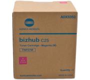 Konica Minolta Bizhub C25 / TNP-27M Magenta Cartucho de Toner Original A0X5353 (caja con restos de etiquetas)