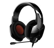 Krom Kopa Auriculares Gaming - Microfono Flexible - Diadema Ajustable - Amplias Almohadillas - Altavoces de 50mm - Jack 3.5mm - Cable Trenzado de 2.20m - Color Negro