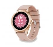 Ksix Globe Reloj Smartwatch Pantalla 1.28" - Bluetooth 5.0 BLE - Autonomia hasta 7 dias - Resistencia al Agua IP67 - Color Rosa