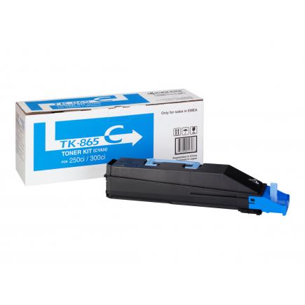 Kyocera TK865 Cyan Cartucho de Toner Original - 1T02JZCEU0 / TK865C