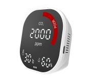 Leotec Medidor de CO2, Temperatura y Humedad con Tecnologia NDIR - Pantalla LCD - Alertas Visuales y Sonoras