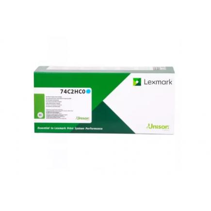 Lexmark 74C2SC0 Cyan Cartucho de Toner Original CS725 / CS720