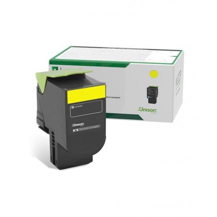 Lexmark 80C2HYE / 802HY Amarillo Cartucho de Toner Original CX410 / CX510