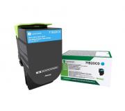 Lexmark CS317 / CS417 / CS517 / CX317 / CX417 / CX517 Cyan Cartucho de Toner Original 71B20C0