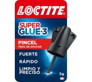 Loctite Super Glue-3 Pincel 5gr - Adhesivo Universal Triple Resistencia - Fuerza y Uso Instantaneo