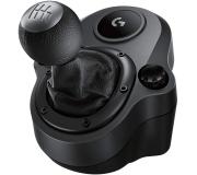 Logitech Driving Force Shifter Palanca de Cambios Compatible con PS4, Xbox One y PC - 6 Velocidades y Marcha Atras - Acero y Cuero - Montaje en Soporte