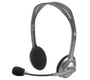 Logitech H110 Auriculares Estereo con Microfono Plegable - Diadema ajustable - Jack 3.5mm - Cable de 1.80m - Color Gris