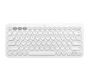 Logitech K380 Teclado Inalambrico Bluetooth - Hasta 3 Dispositivos Simultaneamente - Color Blanco