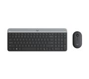 Logitech MK470 Slim Pack Inalambrico USB Teclado 12 Teclas FN + Raton 1000dpi - 3 Botones - Ultafinos - Silenciosos - Uso Ambidiestro - Color Negro