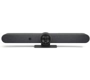 Logitech Rally Bar Sistema de Videoconferencias Ultra HD 4K PTZ WiFi - Todo en Uno - Campo Visual 90º - USB-A, USB-C, HDMI, RJ45 - Mando a Distancia - Color Negro