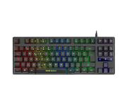Mars Gaming MKTKL Teclado Compacto USB - Retroiluminacion LED RGB - 12 Teclas Multimedia + 4 Teclas de Funcion - Antighosting - Cable de 1.50m