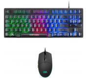 Mars Gaming Pack Teclado Formato TKL + Raton 3200dpi 6 Botones - Conectividad USB - Iluminacion RGB - Antighosting