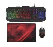 Mars Gaming Pack Teclado + Raton 4000dpi 6 Botones + Alfombrilla 350 x 250mm - Conectividad USB - Retroluminacion RGB - Antighosting - Cable de 1.50m