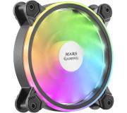 Mars Gaming Ventilador 120mm - Iluminacion ARGB Dual - Velocidad Max. 1100rpm
