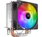 Mars Gaming Ventilador CPU 90mm con Disipador - Iluminacion RGB - Hasta 130W - Velocidad Max. 2200rpm - 2 Heatpipes