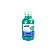 Milan Botella de Tempera - 125ml - Tapon Dosificador - Secado Rapido - Mezclable - Color Verde Metalizado