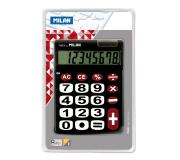 Milan Calculadora de Sobremesa - 10 Digitos - Teclas Grandes - Tecla Rectificacion Entrada de Datos - Color Negro