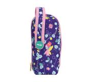 Milan Fairy Tale Pack de 4 Estuches portatodo con Contenido de Serie - Contenido: Goma de Borrar, 2 Sacapuntas, 1 Lapiz de Grafito HB, 3 Boligrafos (Verde, Negro y Rojo), 1 Regla de 15 cm, 12 Lapices de Colores Ergo y 12 Rotuladores