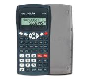 Milan M240 Calculadora Cientifica 10+2 Digitos - Pantalla de 2 Lineas - 240 Funciones Integradas Incluyendo 124 Cientificas - Carcasa Protectora - Color Negro
