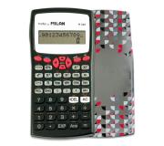 Milan M240 Calculadora Cientifica 10+2 Digitos - Pantalla de 2 Lineas - 240 Funciones Integradas Incluyendo 124 Cientificas - Carcasa Protectora Estampada - Color Negro
