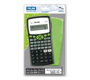 Milan M240 Calculadora Cientifica 10+2 Digitos - Pantalla de 2 Lineas - 240 Funciones Integradas Incluyendo 124 Cientificas - Carcasa Protectora Verde - Color Negro